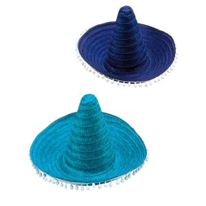 Ψάθινο Καπέλο Μεξικάνου Με Πον Πον (50cm.)